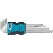 Hazet 2105LG/9H Inbus Haakse schroevendraaierset 1.5 mm, 2 mm, 2.5 mm, 3 mm, 4 mm, 5 mm, 6 mm, 8 mm, 10 mm 1.5 mm 9-delig