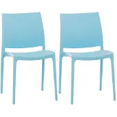 CLP Maya Set van 2 Stoelen lichtblauw