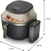 Philips 5000 Serie Airfryer met Stoom – 7,2 L – Zwart – Voor 5 personen – 21 Kookfuncties (NA543/00)