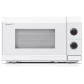 Sharp YC-MS01E-C Magnetron (800 W, 20 liter, 5 vermogensniveaus, ontdooifunctie, eenvoudig schoon te maken), wit
