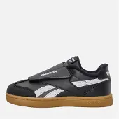 Reebok Peuter Smash Rand Klittenband Sneakers Zwart/Wit/Gum