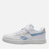 Reebok Meisjes Court Advance Trainers Wit/Y2K Blue/Bleached Yellow