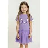 Bonprix Meisjes jurk en poppenjurk (2-dlg. set) van biologisch katoen 104/110