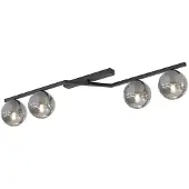 Emibig Hanglamp NATON, zwart, 4x E14, 15W, metaal, afmetingen: 20x100x32 cm, IP20,