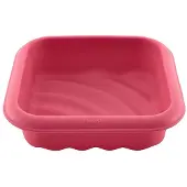 Lurch - bakvorm golf - vierkant 17x17cm - siliconen - roze