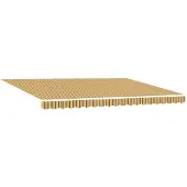vidaXL Uitschuifbare luifel Meerkleurig 450 × 350 cm Stof en Aluminium
