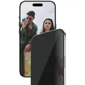PanzerGlass , Screenprotector geschikt voor iPhone Air - Ultra Wide Fit Privacy Filter, Transparant zwart