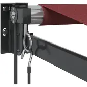 vidaXL Luifel automatisch uittrekbaar 350x250 cm bordeauxrood