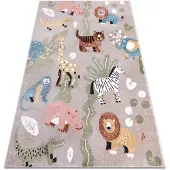 Rugsx Tapijt FUN Africa voor kinderen, dieren, Afrika beige 280x370 cm