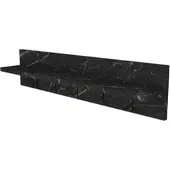 En.casa Wandkapstok Hammarö met plank 80x11x18 cm marmer zwart