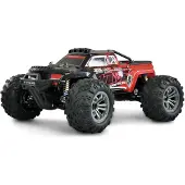 Amewi Daphoenodon Rood Brushed 1:12 RC auto Elektro Monstertruck 4WD RTR 2,4 GHz Incl. accu en lader, Met lichteffect