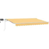 vidaXL Uitschuifbare luifel Zand 600 × 300 cm Stof en Aluminium