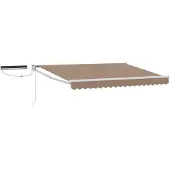 vidaXL Elektrisch Uitschuifbare Zonneluifel Taupe 4,5 × 3 m
