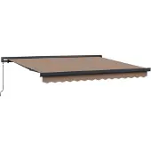 vidaXL Uitschuifbare luifel Taupe 300 x 250 cm Canvas en Aluminium