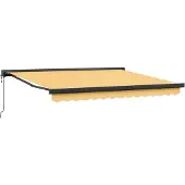 vidaXL Uitschuifbare luifel Zand 300 x 250 cm Stof en Metaal