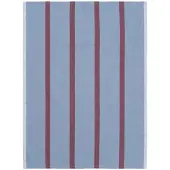 Ferm Living Hale Keukenhanddoek Faded Blue|Burgundy
