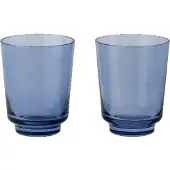 Muuto Waterglas Raise Dark Blue 300 ml (Set van 2)