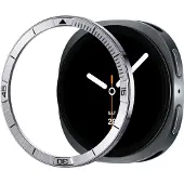 Spigen Bezel Tune (Pilot) Ontworpen voor Samsung Galaxy Watch 8 44mm Bezel Ring Protector Adhesive Cover (2025) - Zilver