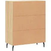 vidaXL Dressoir 69,5x34x90 cm bewerkt hout sonoma eikenkleurig