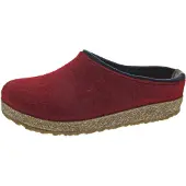 Haflinger Huisschoenen 'Hausschuh Damen 711056 42 Filz in schwarz' rood