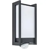 Lutec 5193002118 Qubo Led Wandlamp Voor Buiten Pir Donkergrijs