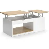 Vicco Salontafel Avela Wit/Sonoma 55 x 110 cm, Model 54544
