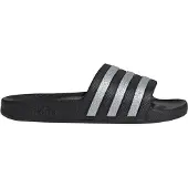 Adidas Originals Muiltjes 'ADILETTE AQUA' zwart / zilver