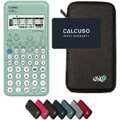 Casio FX-92B Secondaire incl. WYNGS Beschermhoes Donkergrijs - Wetenschappelijke Rekenmachine - Basis Pakket