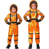 Widmann Astronaut Orange Sky Kind Kostuum