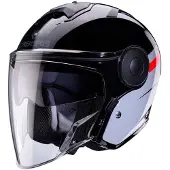 Caberg CabergSohoZephirZwartGrijsRoodJethelm Maat XL