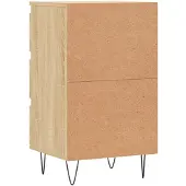 vidaXL Dressoir 40x35x70 cm bewerkt hout sonoma eikenkleurig
