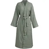 Vtwonen Gentle Embrace Bathrobe Badjas - Saliegroen - L/XL