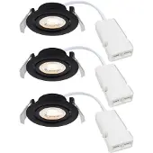 Nordlux Monolo LED Inbouwspot | 4.8W 3000K 450lm 830 | Dimbaar | Zwart
