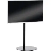 CLP TV Standaard Verstelbaar - Geschikt voor 55 t/m 75 inch - Universele Vloerstandaard - Metalen Frame - Max. 40 kg - Modern Design - mat zwart