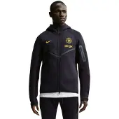 Nike Chelsea Tech Fleece Vest 2026-2027 Zwart Goudgeel