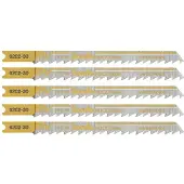 Kwb 620235 Decoupeerzaagbladen, houtbewerking, HCS, universele schacht, Profi-Pack, 5x middel 5 stuk(s)
