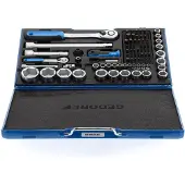 Gedore set doppen en sleutels, 1/4" en 1/2", 81-delig, type 19 V20U-20