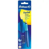 Pelikan Twist - vulpen - Deep Blue M + 2x standaard inktpatroon