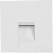 Brumberg Wall Kit68 verzet hoekig wit, wit / opaal, Hal, Aluminium, wandlamp