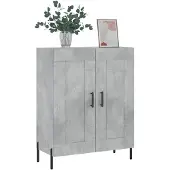 vidaXL Dressoir, betonkleur, 69,5 x 34 x 90 cm, houtvezelplaat