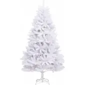 vidaXL Kunstkerstboom met scharnieren en standaard 180 cm wit