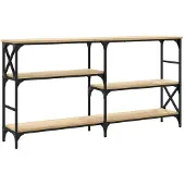 vidaXL Wandtafel 150x29x76,5 cm bewerkt hout sonoma eikenkleurig