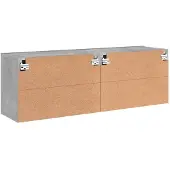 vidaXL Tv-meubels 2 st wandgemonteerd 60x30x41 cm betongrijs