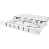 Digitus DN-96320/9 LWL Spleißbox 1HE bestückt 6x SC DX OS2 grau