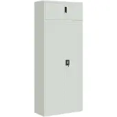 vidaXL Archiefkast 90x40x220 cm staal lichtgrijs