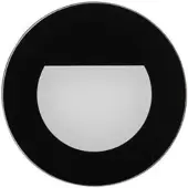 Brumberg Wall Kit68 inbouwlamp vlak rond zwart, zwart, Hal, Aluminium, wandlamp