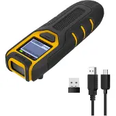 Inateck BCST-47 Barcodescanner, bluetooth, 1D, 2D QR codescanner, draadloos, 2,4 GHz, draagbare draadloze barcodescanner met scherm, handscanner met app en SDK