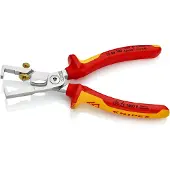 Knipex StriX striptangen met kabelschaar | Geïsoleerd | Meer-componentengrepen | VDE-getest - 13 66 180 SB