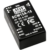 MEAN WELL SCW12A-12 DC/DC-converter 12 W Aantal uitgangen: 1 x Inhoud 1 stuk(s)