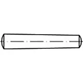 Toolcraft TO-6852408 Conische pen Staal 100 stuk(s)